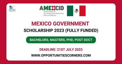 Mexico Government Scholarship 2023 Fully Funded Top Education News
