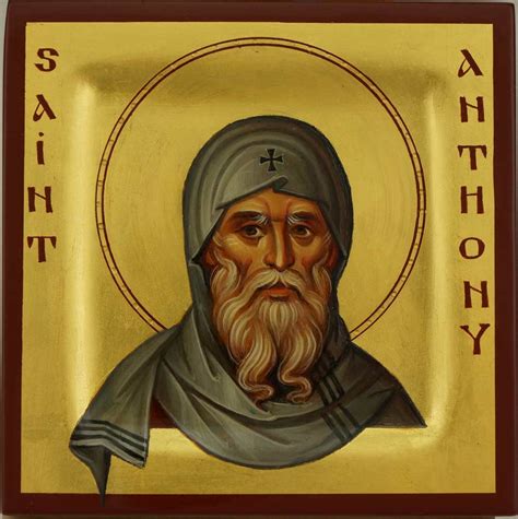 St Anthony The Great Miniature Orthodox Icon Blessedmart