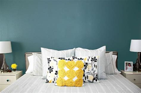 Yellow Turquoise Gray Bedroom Bedroom Pinterest