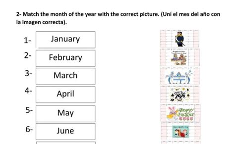 Months Of The Year Quiz Activity Game For Kids Otosection