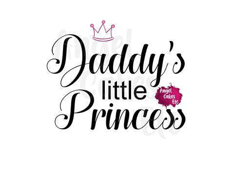 daddy s little princess svg jpeg graphic by angelcakesetc · creative fabrica
