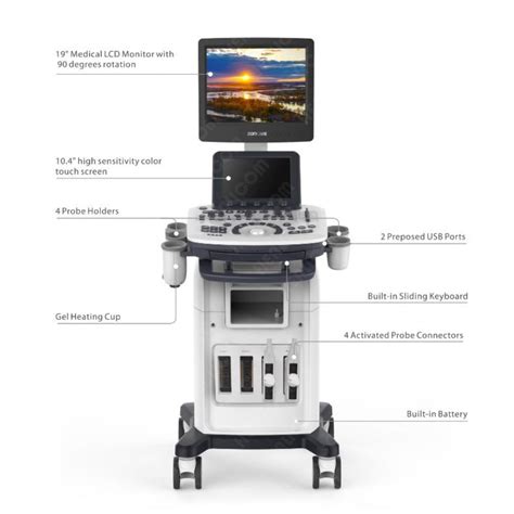 Huc 700 4d Trolley Color Doppler Ultrasound Scanner M From China