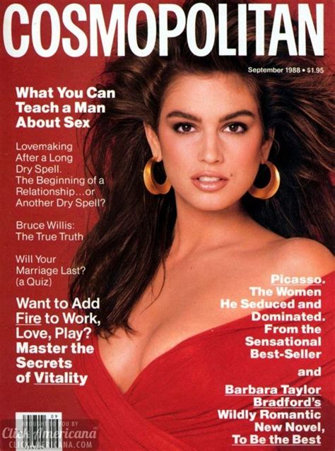 Cindy Crawford Cosmopolitan Cover Sept 1988 Vogue Magazine Covers Fashion Magazine Cover