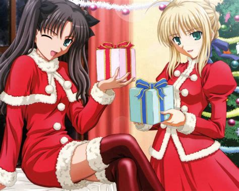 Download Anime Girls Celebrating New Years Wallpaper