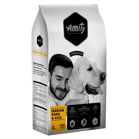 Суха храна за кучета Amity Premium Adult Iberian Свинско и ориз 3 кг