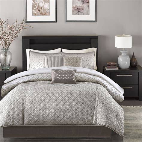 Lavender & grey bedding comforters! BEAUTIFUL MODERN CONTEMPORARY DESIGN CHIC SILVER GREY ...