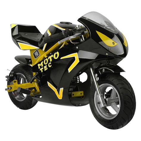 Big Toys® Mt Gas Gtyellow Mototec™ 49cc 2 Stroke Yellow Gas Pocket