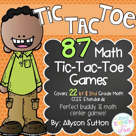 Going Strong In 2nd Grade Math Tic Tac Toe Games