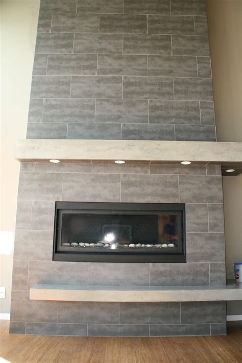Tile Fireplace Mantle