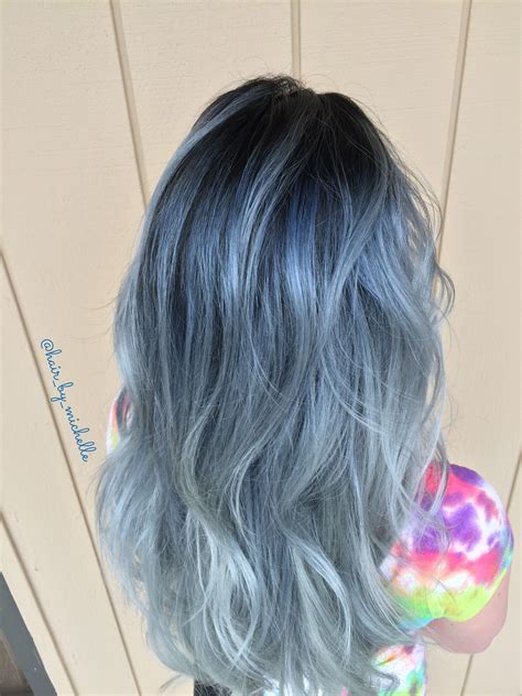 Denim Hair Blue Hair Silver Blue Hair Denim Hair Blue Ombre Hair