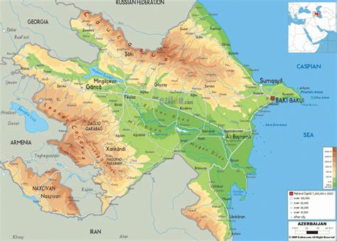 Azerbaijan Map Travelsfinderscom