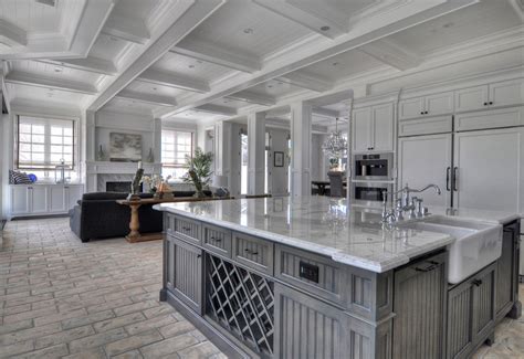 Plantation Style Home Manhattan Beach Farmhouse Kitchen Los