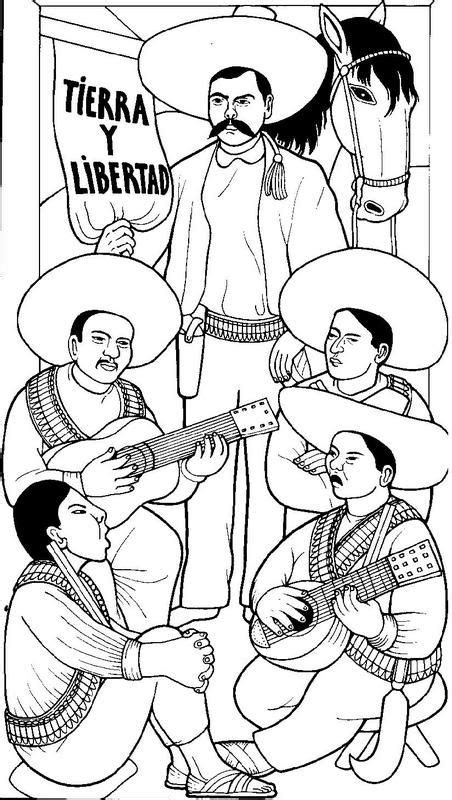 La Revolución Mexicana Dibujos Para Colorear Ciclo Escolar