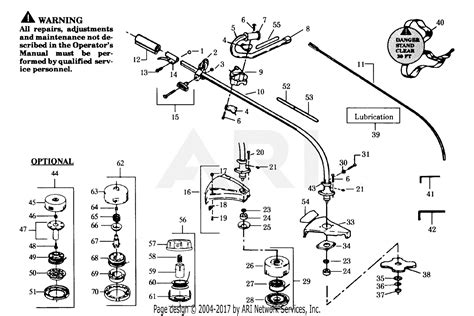 Poulan Pp117 Gas Trimmer 117 Gas Trimmer Parts Diagram For Cutting