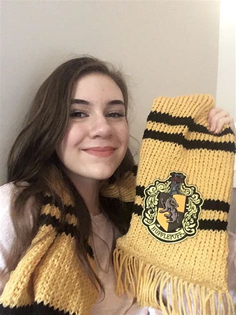 I Knitted My Own Hufflepuff Scarf First Knitting Project Ive Ever