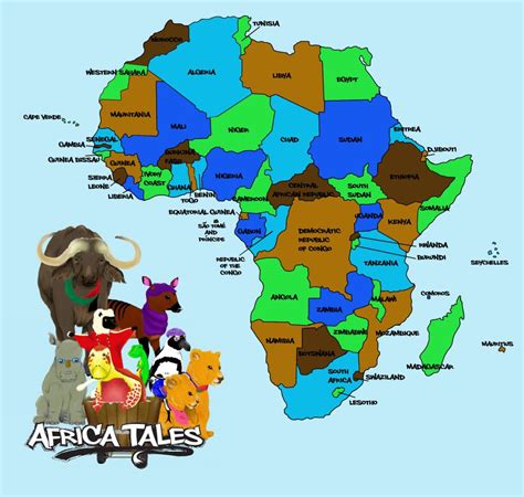 Equator In Africa Map Africa South Of The Equator Countries Map