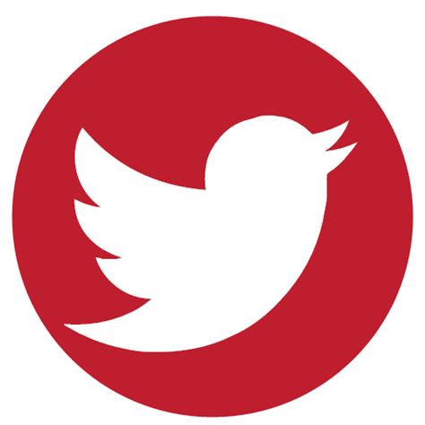 Rs Social Twitter Icon Red Social Media Icons