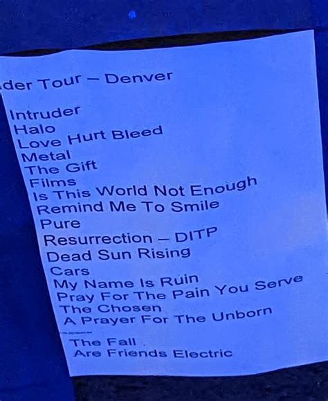 Anthem setlist : r/TheKillers
