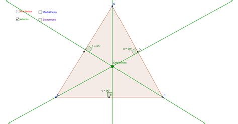 Rectas Y Puntos Notables Del Triángulo Geogebra