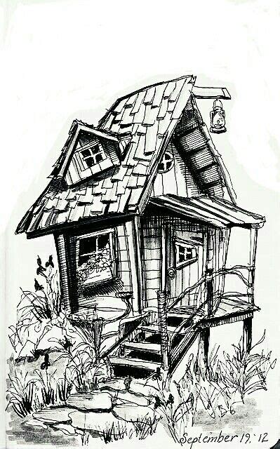 For example, objects like buildings need to be done respecting certain rules. Crooked house image by Scott Bagwell on Wood burning ...