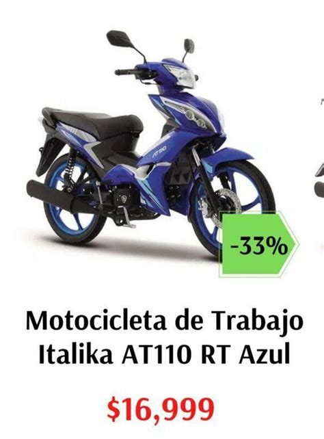 Motocicleta De Trabajo Italika At110 Rt Azul Oferta En Elektra