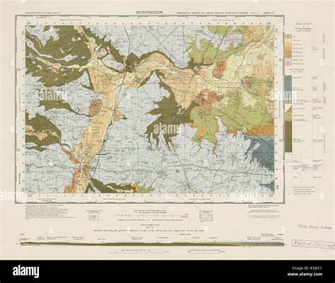 Geological Survey Great Britain Map Hi Res Stock Photography And Images