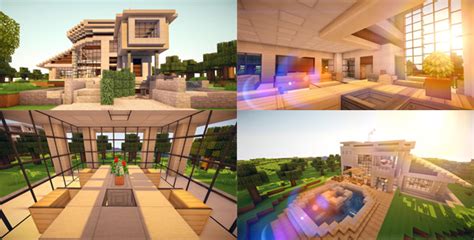 I love the idea of adding a garden inside the home especially if they are landscaped well. 20 Modern Minecraft Houses - Nerd Reactor