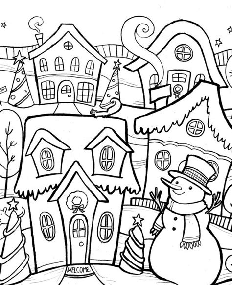 Winter Season 164434 Nature Free Printable Coloring Pages