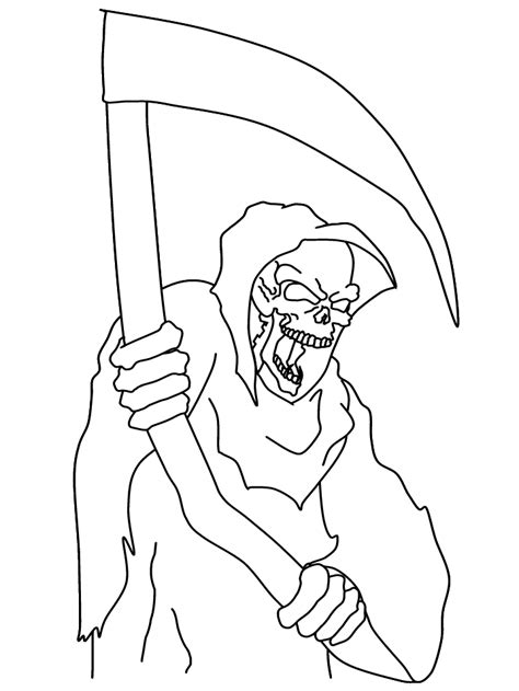 grim reaper coloring pages  coloring pages  kids