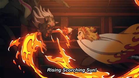 Flame Breathing 2nd form : Rising Scorching Sun | Demon Slayer - YouTube