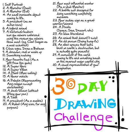 another drawing challenge | 30 day drawing challenge, Drawing challenge, Art challenge