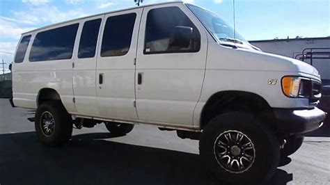 4x4 diesel van is lifted and with 4x4 conversion. 1999 FORD E350 DIESEL VAN 4X4 ERNESTOS VAN - YouTube