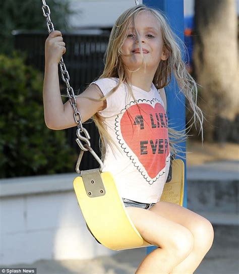 Taylor Armstrong Takes Her Daughter Kennedy To The Playground In Malibu