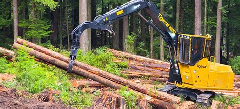 880D Logger Shovel Logging Forest Millyard Tigercat Equipment