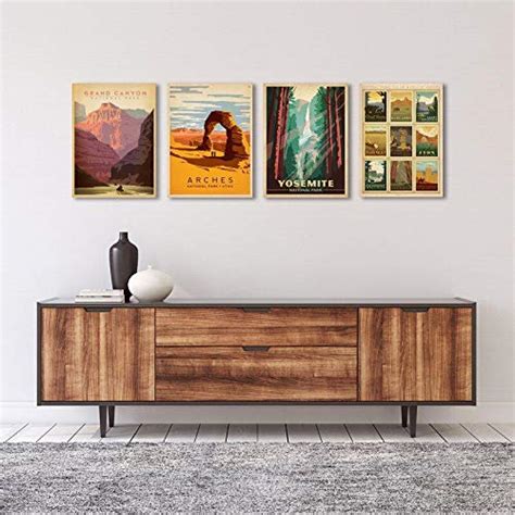 National Parks By Anderson Design Group 4 Piece Wrapped Canvas Gallery