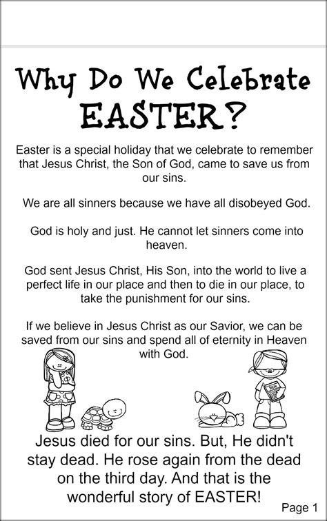 Easter Story Printables Printable Calendars At A Glance