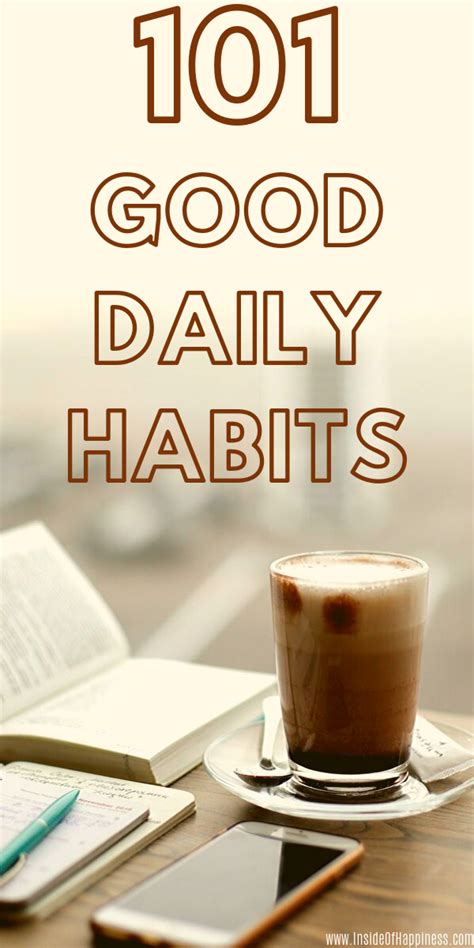 101 Good Daily Habits To Improve Your Life Step By Step ...
