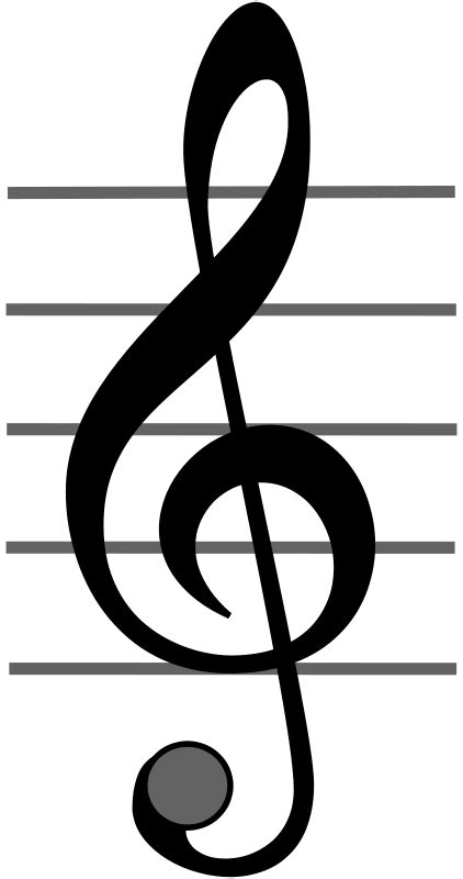 Free Trble Clef Music Notes Clip Art Treble Clef