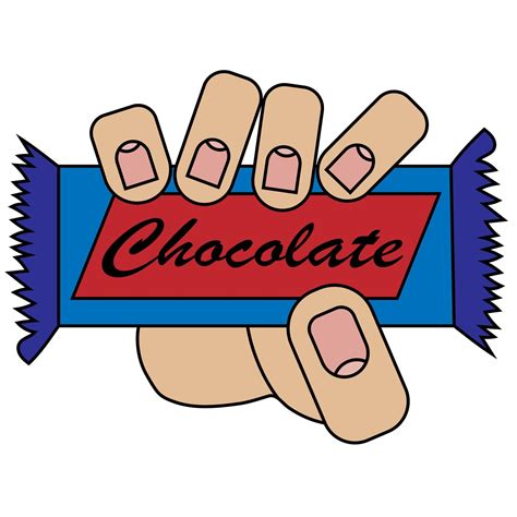Mão Segurando Uma Barra De Chocolate Ilustração Vetorial Isolada Em