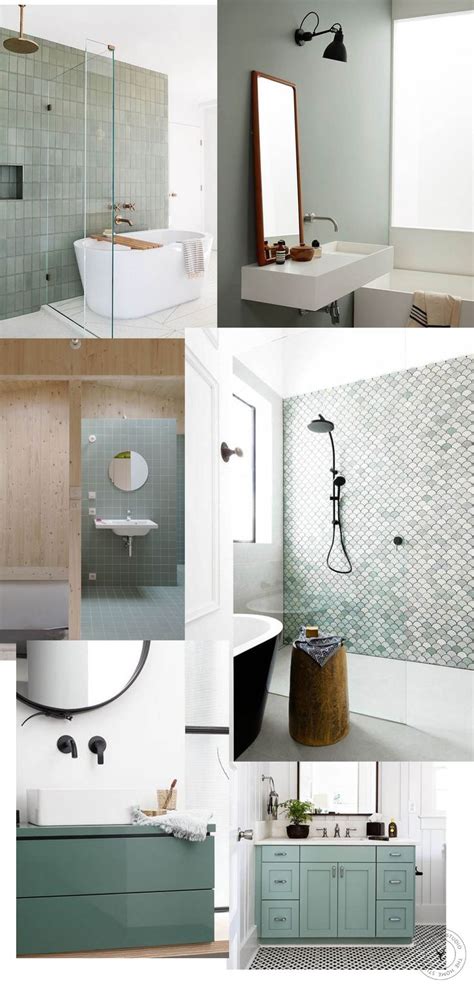 The word green itself is synonymous with refreshing, which makes it one of the best shades to include in your bathroom decor. SAGE GREEN BATHROOM IDEAS + INSPO | Green tile bathroom ...