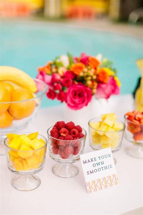 12 Summer Pool Party Ideas Pool Party Food Bridal Shower Food