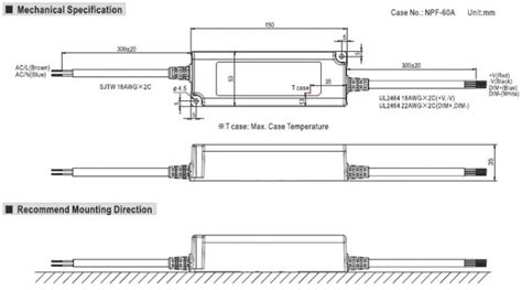 Meanwell Pwm 4060 Wasserfeste Led Netzteile Mit Aktivem Pfc Tlv