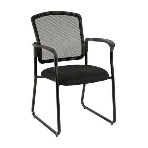 Eurotech 7055sb Black Dakota2 Series Black Mesh Office Side Chair With