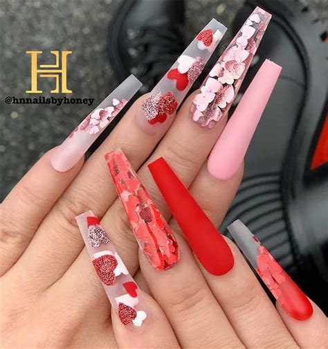 35 Best Valentines Day Nail Designs In 2023 Candy Heart Ombre Pink Nails
