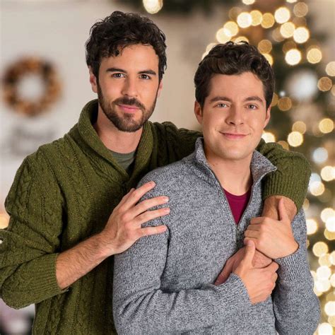 ben lewis and blake lee on lgbtq representation in the christmas setup lifetime s 1st gay