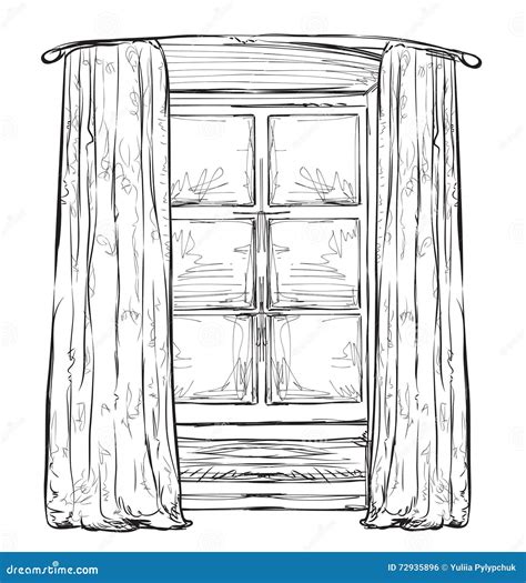 Hand Drawn Windows Sketch Stock Vector Illustration Of Sketch 72935896