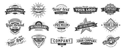 Botw is also a great place for designers to showcase their work. Vintage Badge Retro Brand Name Icon Badges Company Label ...