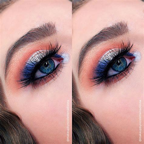 Blue And Orange Halo Eye Makeup Eyemakeup Eyemakeupprom