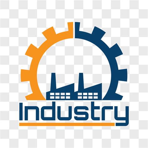 Industrial Logo Isolated On Transparent Background Industry Logo