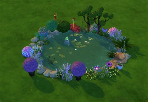 Sims 4 Pond In The Garden Build How To